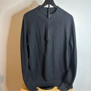 Nordstrom Charcoal Zip-Up Sweater